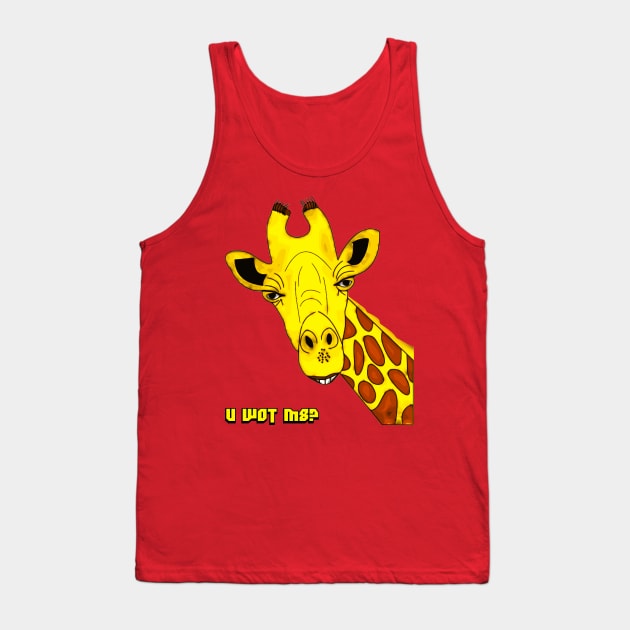 U Wot M8? Giraffe Tank Top by Shrenk